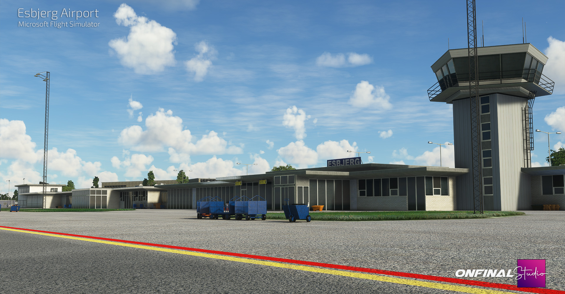 Esbjerg Airport EKEB Scenery MSFS 2020 P3D Prepar3d