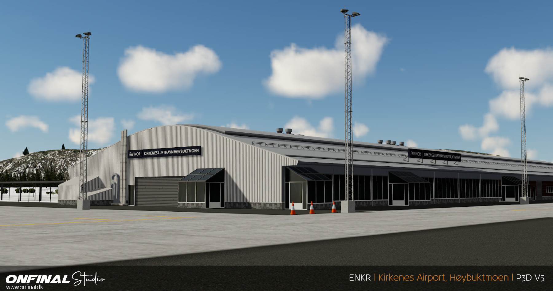 Kirkenes Airport ENKR Scenery P3D Prepar3d