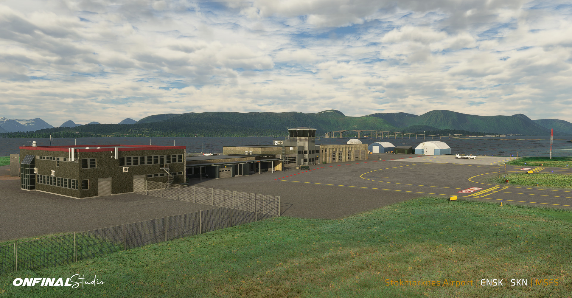 Stokmarknes Airport ENSK Scenery MSFS 2020 P3D Prepar3d