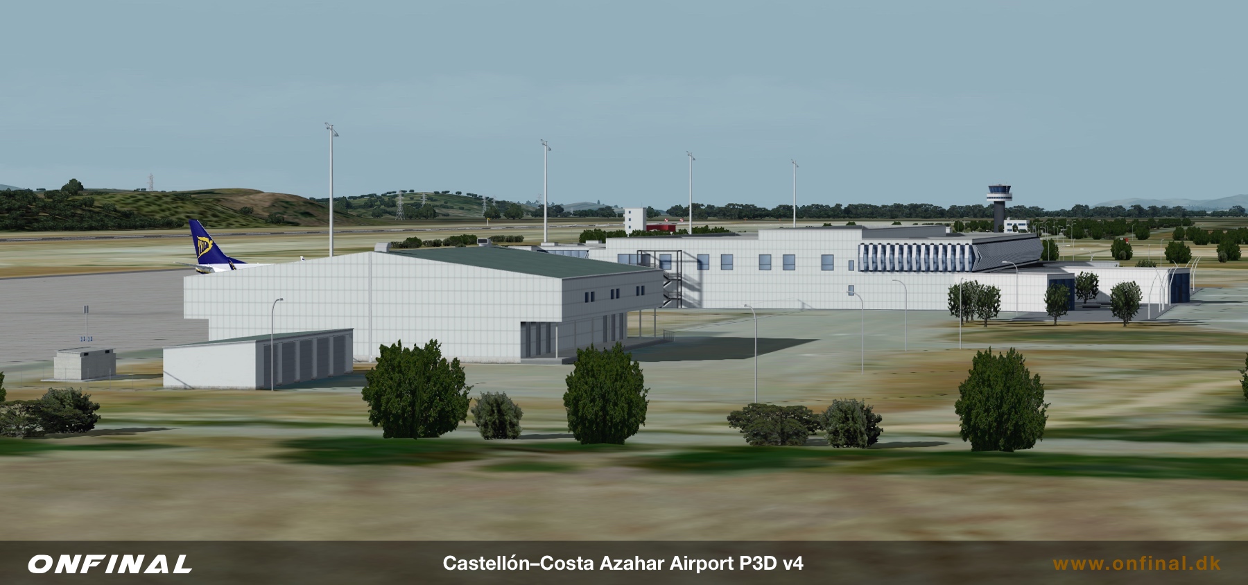 Castellon Airport LECH Hangar Scenery Prepar3d P3D FSX