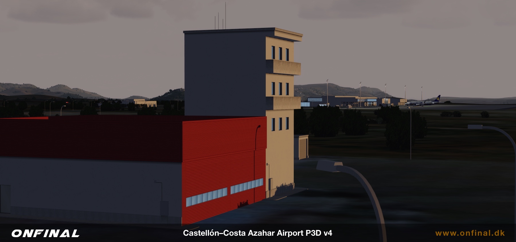 Castellon Airport LECH Firestation Scenery Prepar3d P3D FSX